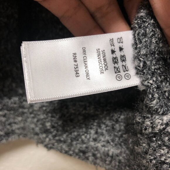 Tahari wool blend jacket small s blazer fitted chic full zip pockets - Picture 5 of 11